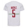 Maillot de Supporter Danemark Joakim Maehle 5 Extérieur Coupe du Monde 2022 Pour Homme